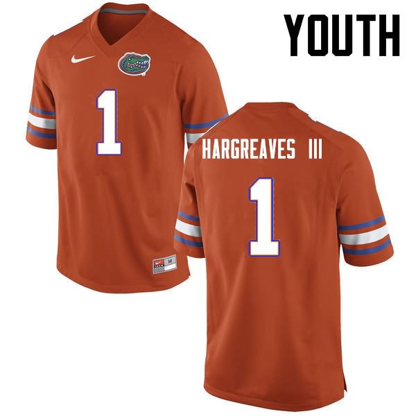 Youth NCAA Florida Gators Vernon Hargreaves III #1 Stitched Authentic Nike Orange College Football Jersey GSN8465KO